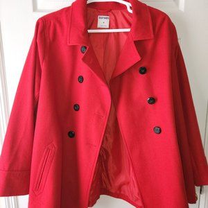 Old Navy Red Trench Coat